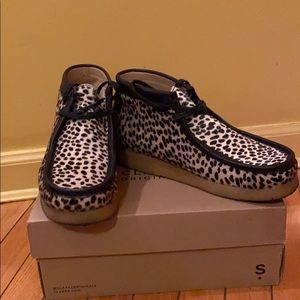 Clarks Wallabee Boot Cheetah Print